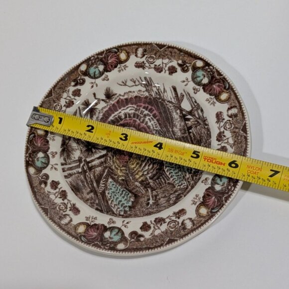 Johnson Bros His Majesty Turkey Plate 6.25" England Ironstone Thanksgiving - Picture 2 of 7